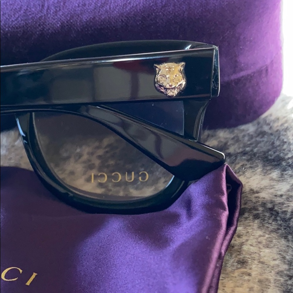 Gucci Black Logo Optical Frames Neverused Made In… - image 6